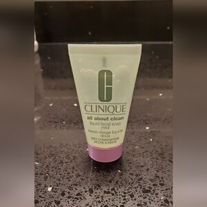 💚5/$25 Clinique All About Clean Liquid Facial Soap Mild 1oz
